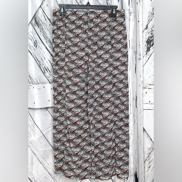 Apiece Apart Silk Pants Fan Pattern Size 8